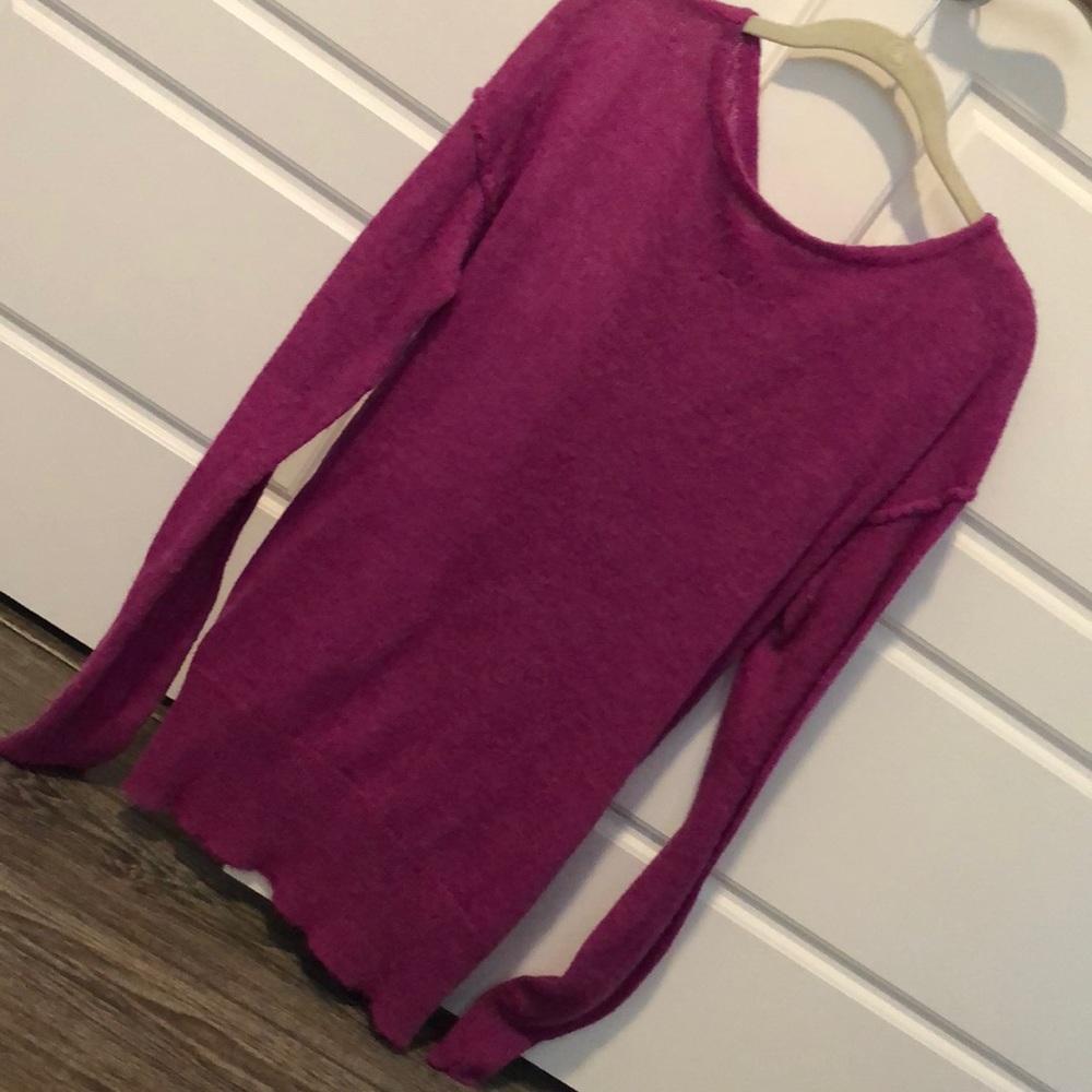 Magenta Lightweight J Crew Sweater (XL)